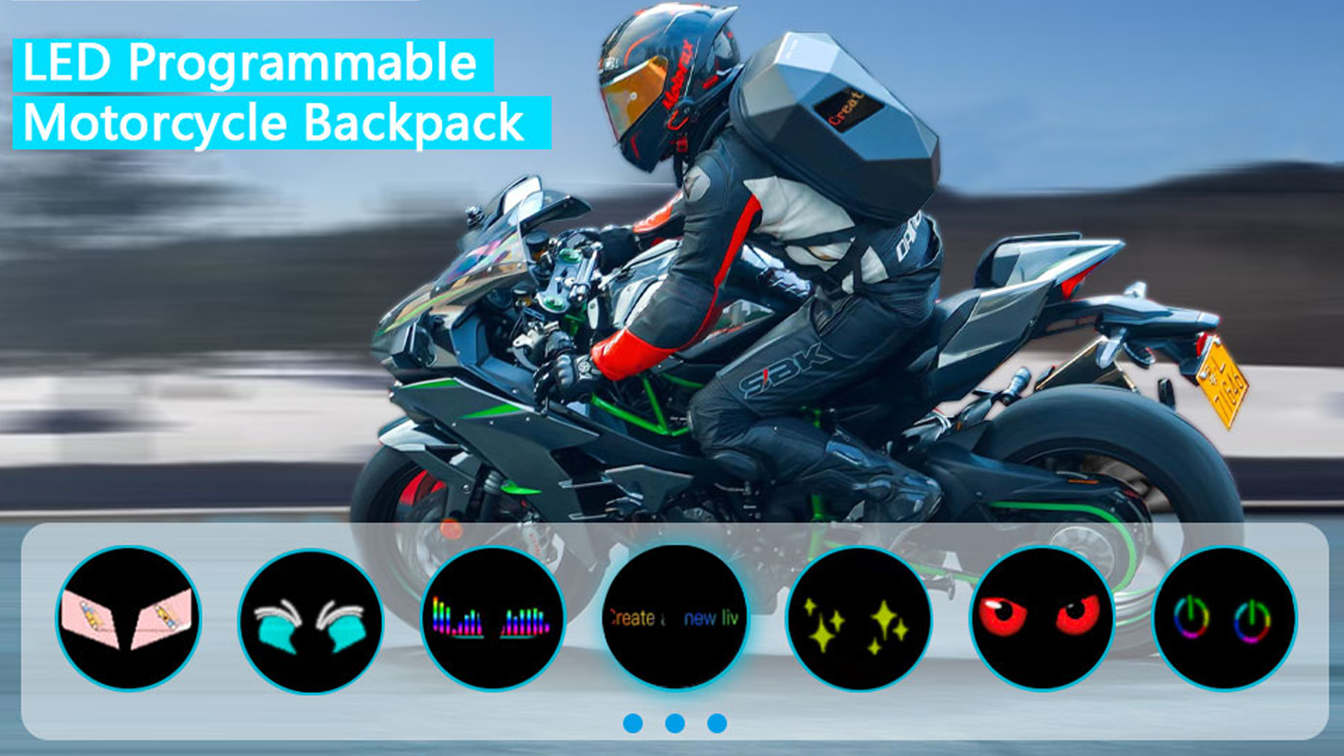 Amazon.com: Crelander LED Knight Backpack, 18 inch App Control