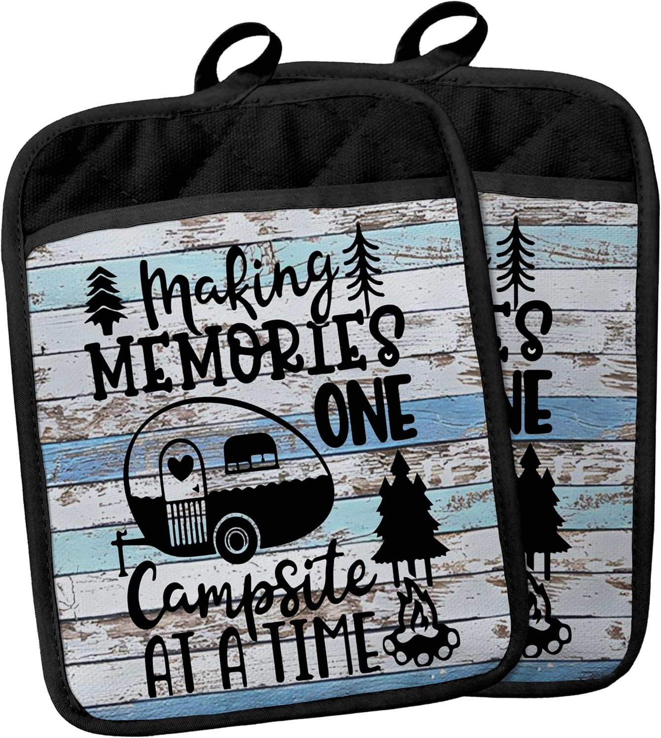 Heat Resistant RV Pot Holders with Pockets for Camping & Cooking