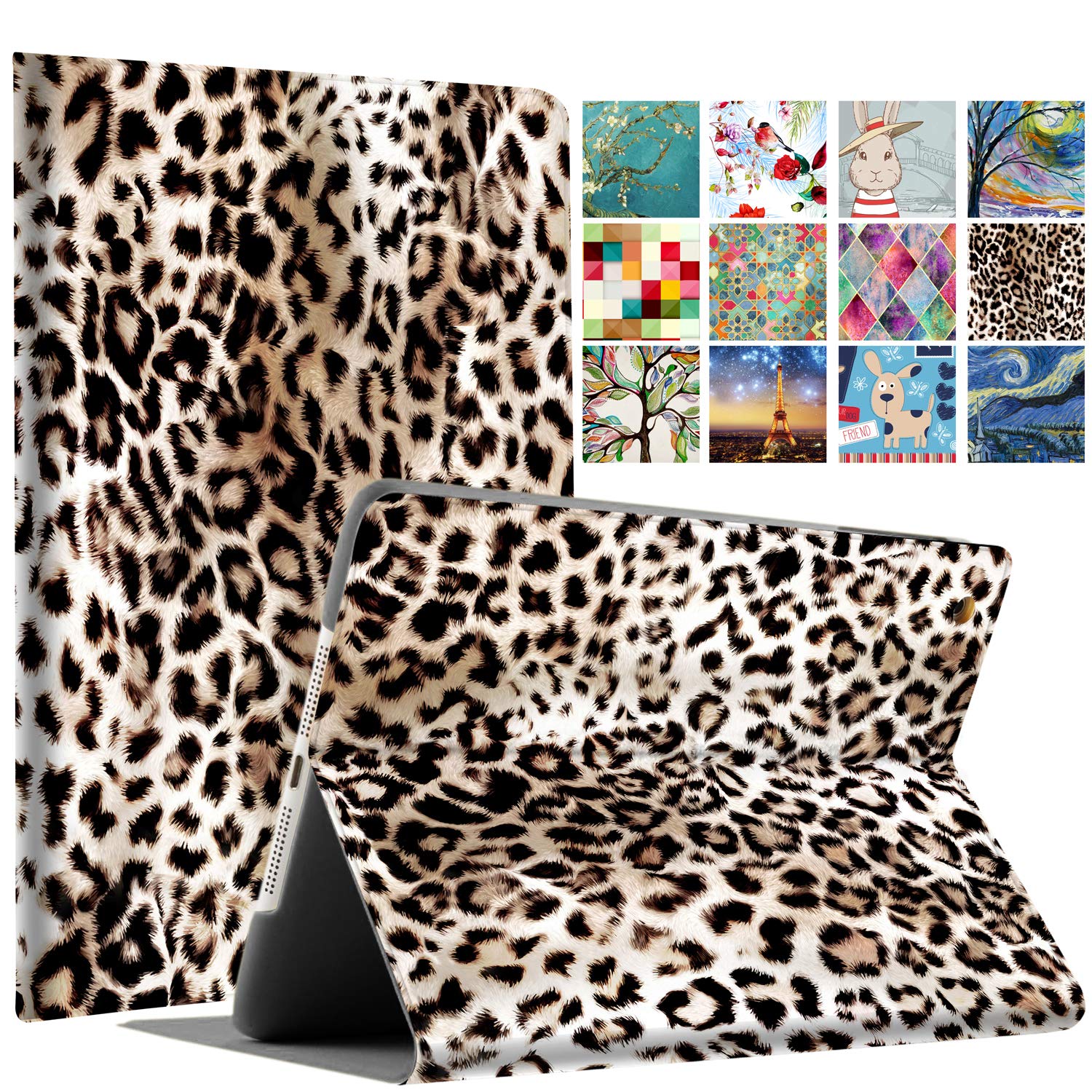 DuraSafe Cases for iPad 4 iPad 3 iPad 2-9.7 Inch [iPad 4th / 3rd / 2nd Old Model ] A1396 A1416 A1430 A1403 A1458 A1459 A1460 A1395 A1397 Printed Folio Magnetic Smart Protective Cover - Leopard (B07VCNJZ1K) Amazon Price History, Amazon Price Tracker