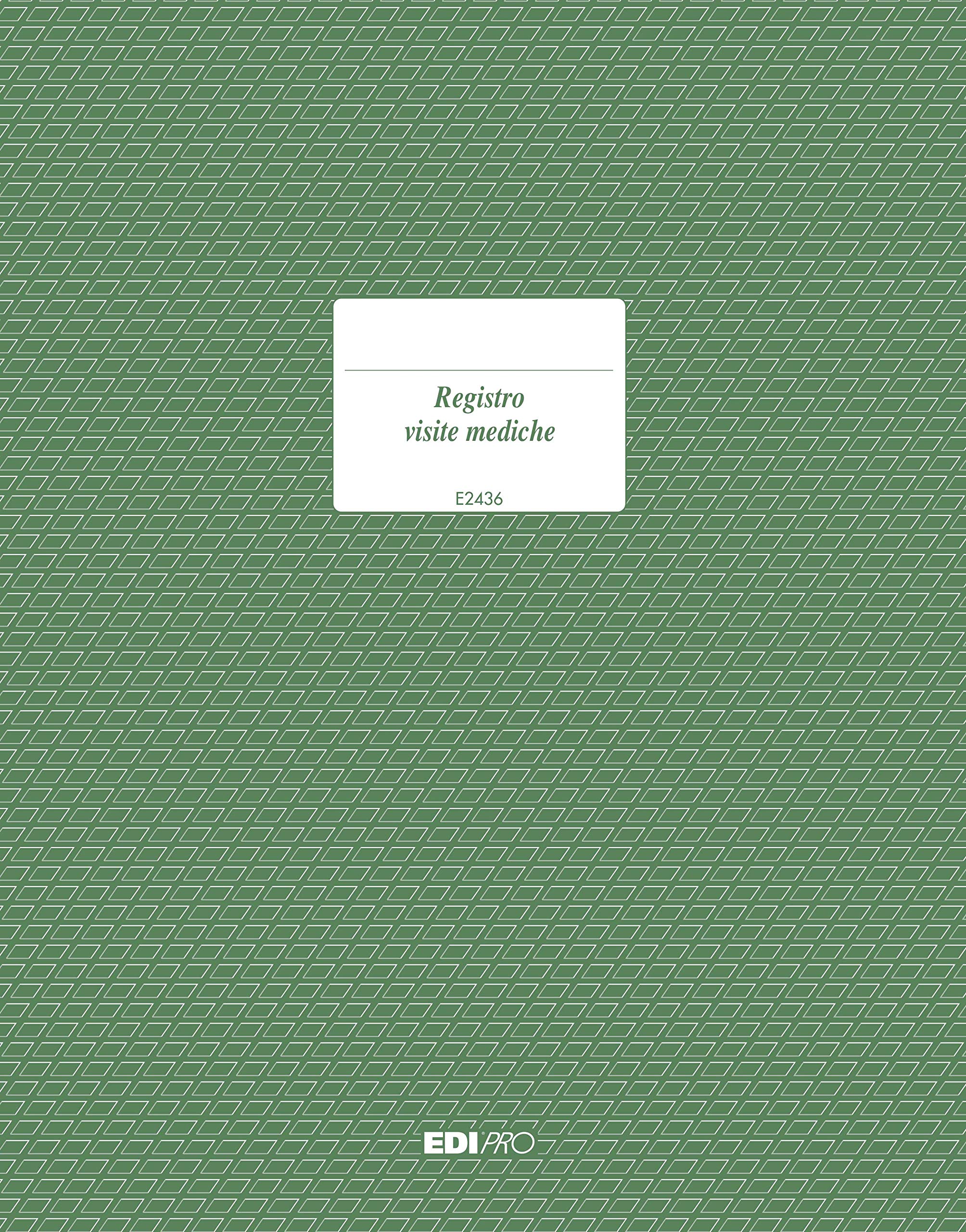 EDIPRO - E2436 - Medical Visits Register 96 Pages f.to 29,7x21