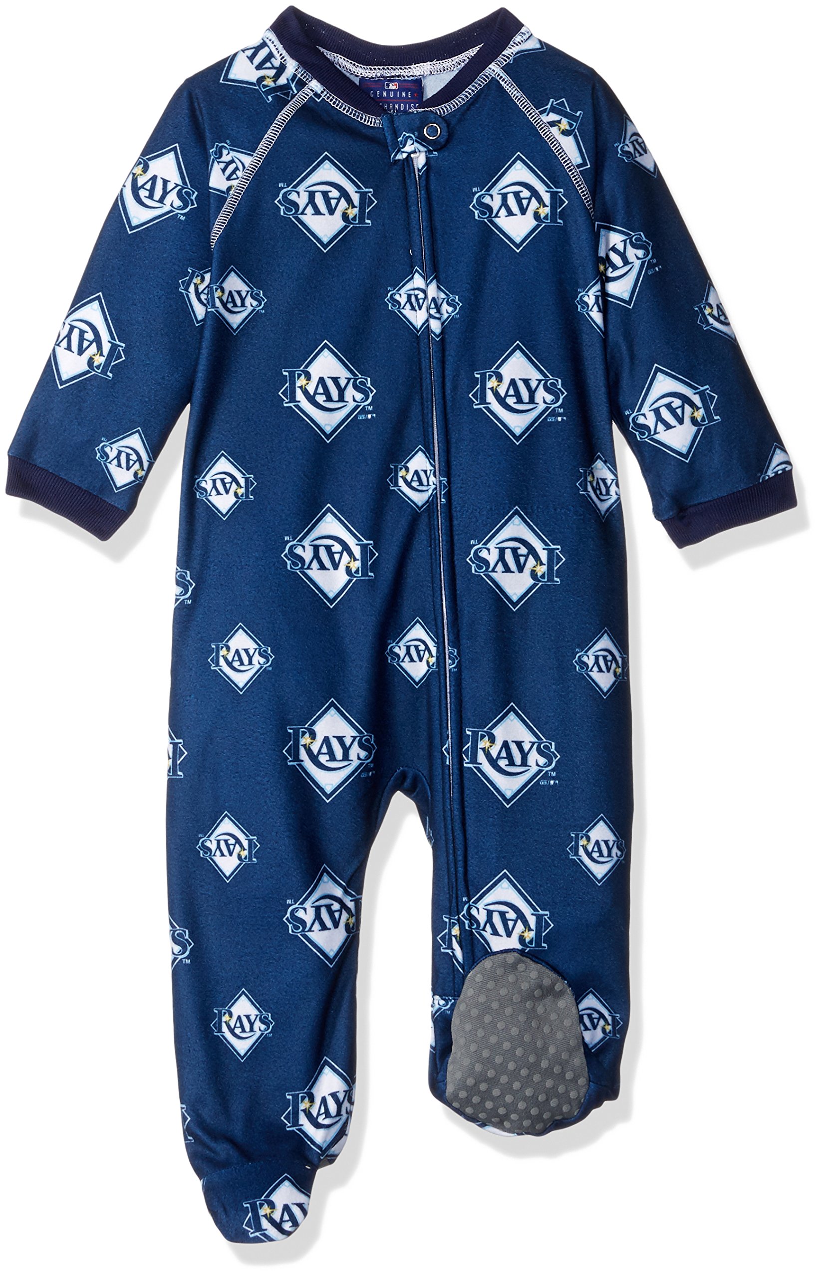 Cheekie Peach NCAA Clemson Tigers Girls Infant Moon Pajama Set, 3-6 Months, Orange