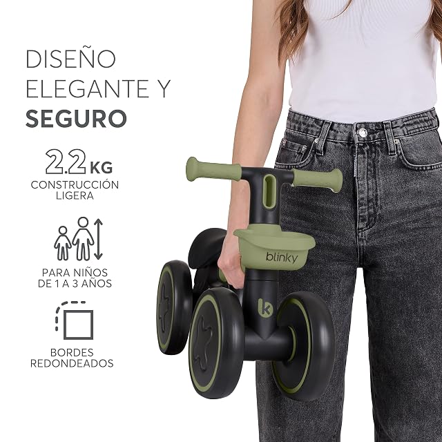 Foto 3 de 8 de kikka boo Blinky Bicicleta Sin Pedales para Niños de 1 a 3 Años