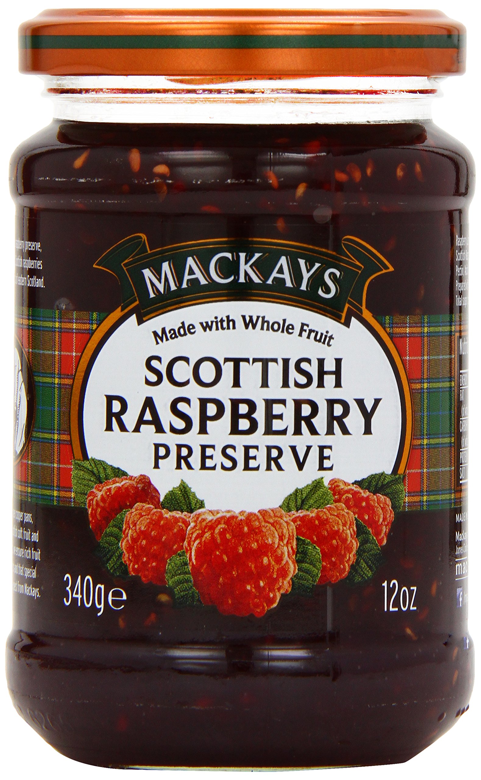 Mackays Raspberry Preserve , (Pack of 6 )