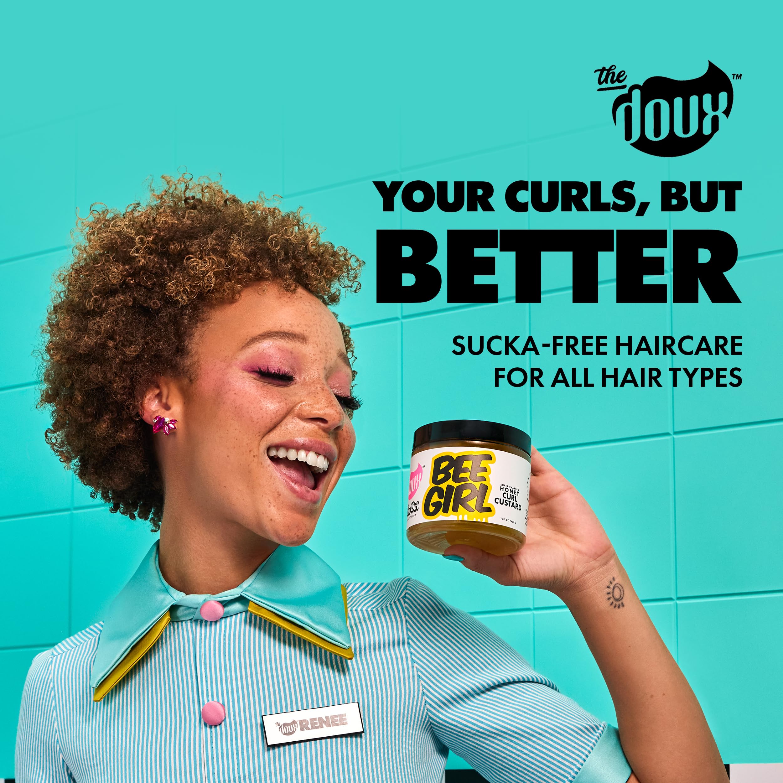 The Doux Bee Girl Honey Curl Custard 454g