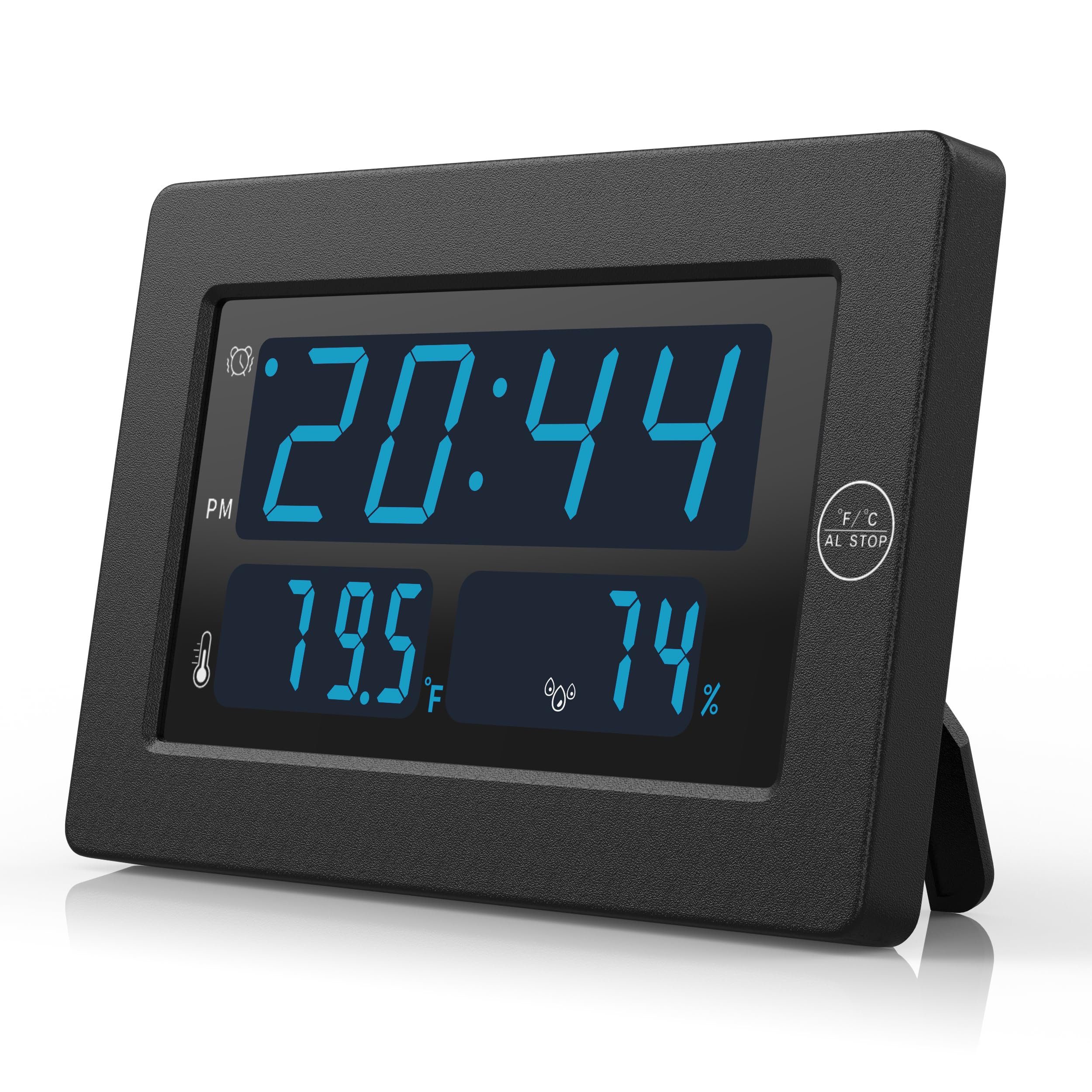 Alarm Clock, Humidity/Temperature Display, 8