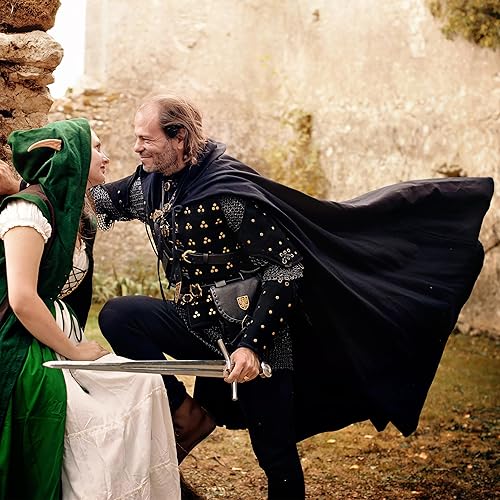 Miniatura 3 de Mythrojan Capa de lona "Adventurer" 100% algodón, cabo medieval Viking Knight SCA LARP