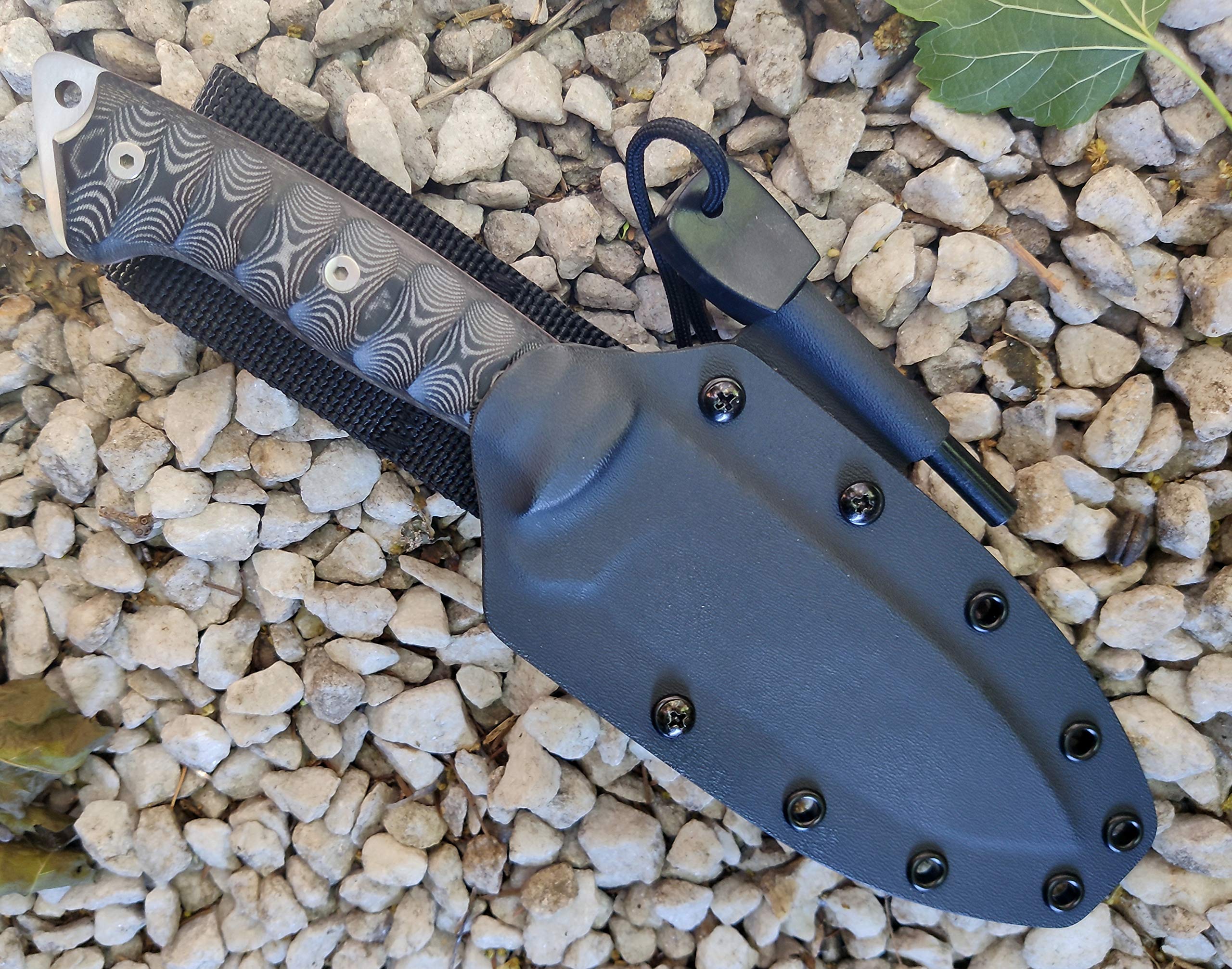 Outdoor / Survival / Hunting / Tactical Knife Mikarta Handle