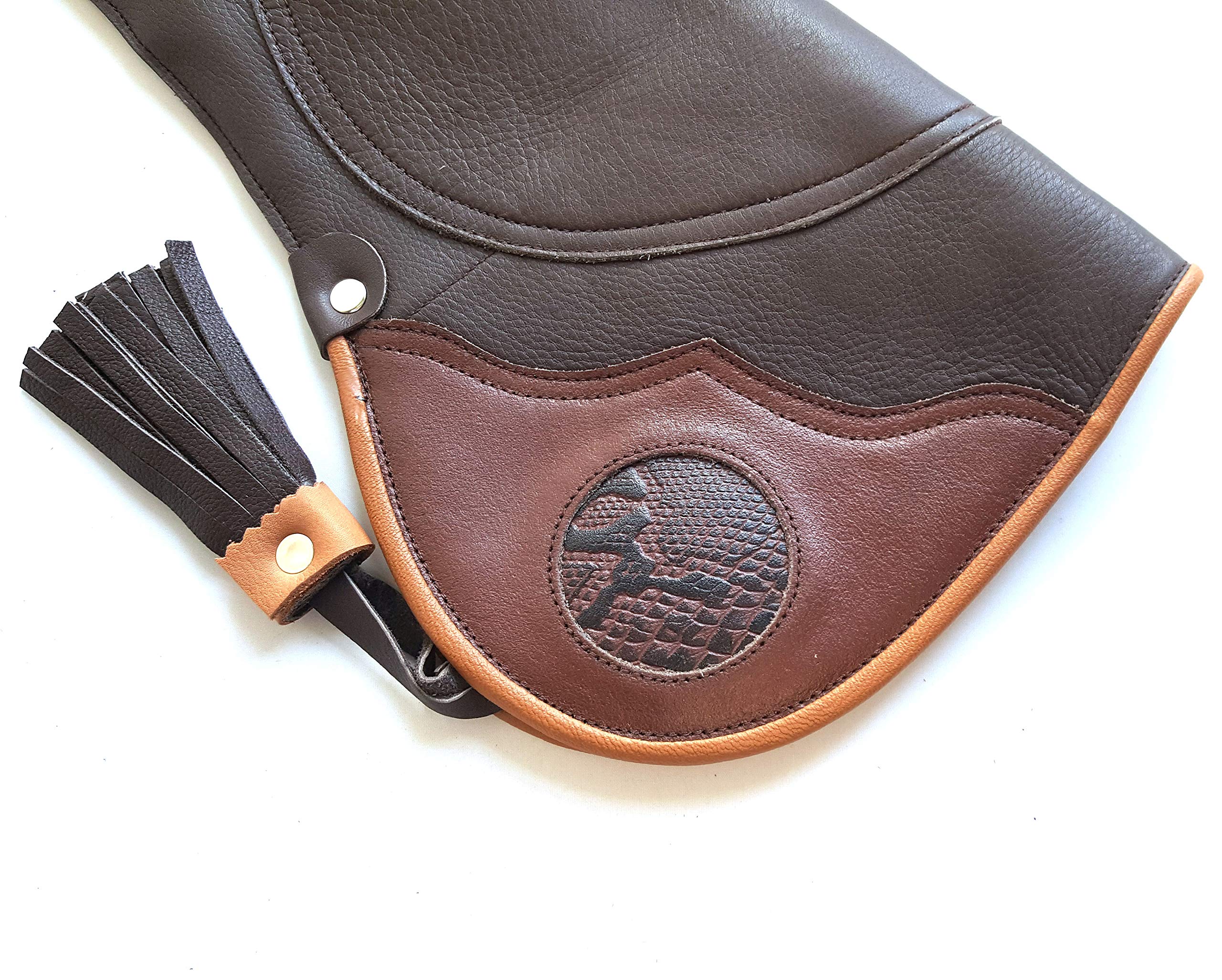Gants De Fauconnerie En Cuir De Vache - Double Épaisseur - Avec Anneau En D - Pour Professionnels Et Débutants