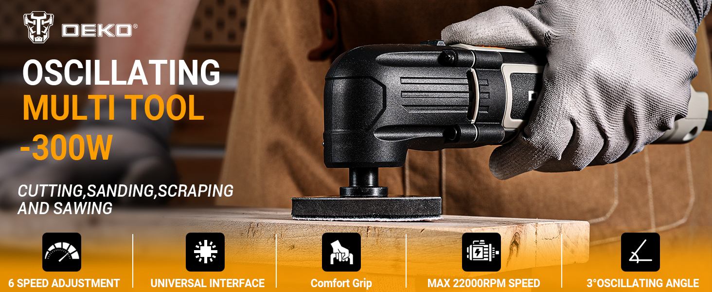 Vonroc Oscillerende Multitool 300w | Incl. Accessoires En Opbergtas