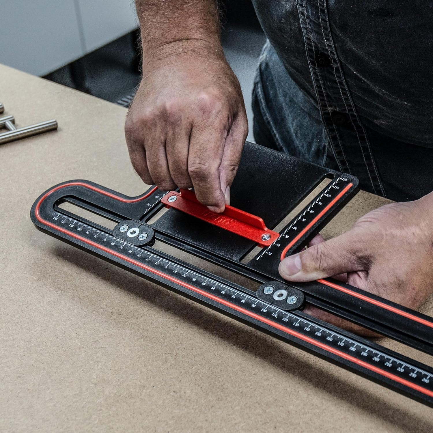 Trend Cabinet Hardware Drilling Jig, Assists in the Fast & Accurate Installation of Cabinetry Handles and Knobs, CAB/JIG/A