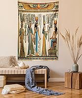 Vista 40 de Lunarable Tapiz costero, tumbonas y mar Caribe bajo el parasol naranja, imagen de vacaciones de luna de miel, decoración de tela para colgar