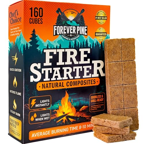 Fire Starter Cubes 160 pcs Value Pack