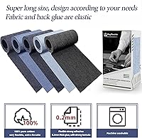 Vista 165 de KING MOUNTAIN - Parche de lona para colocar con la plancha, 3 x 60 pulgadas, parche de reparación de tela 100% de algodón, impermeable; para sofás