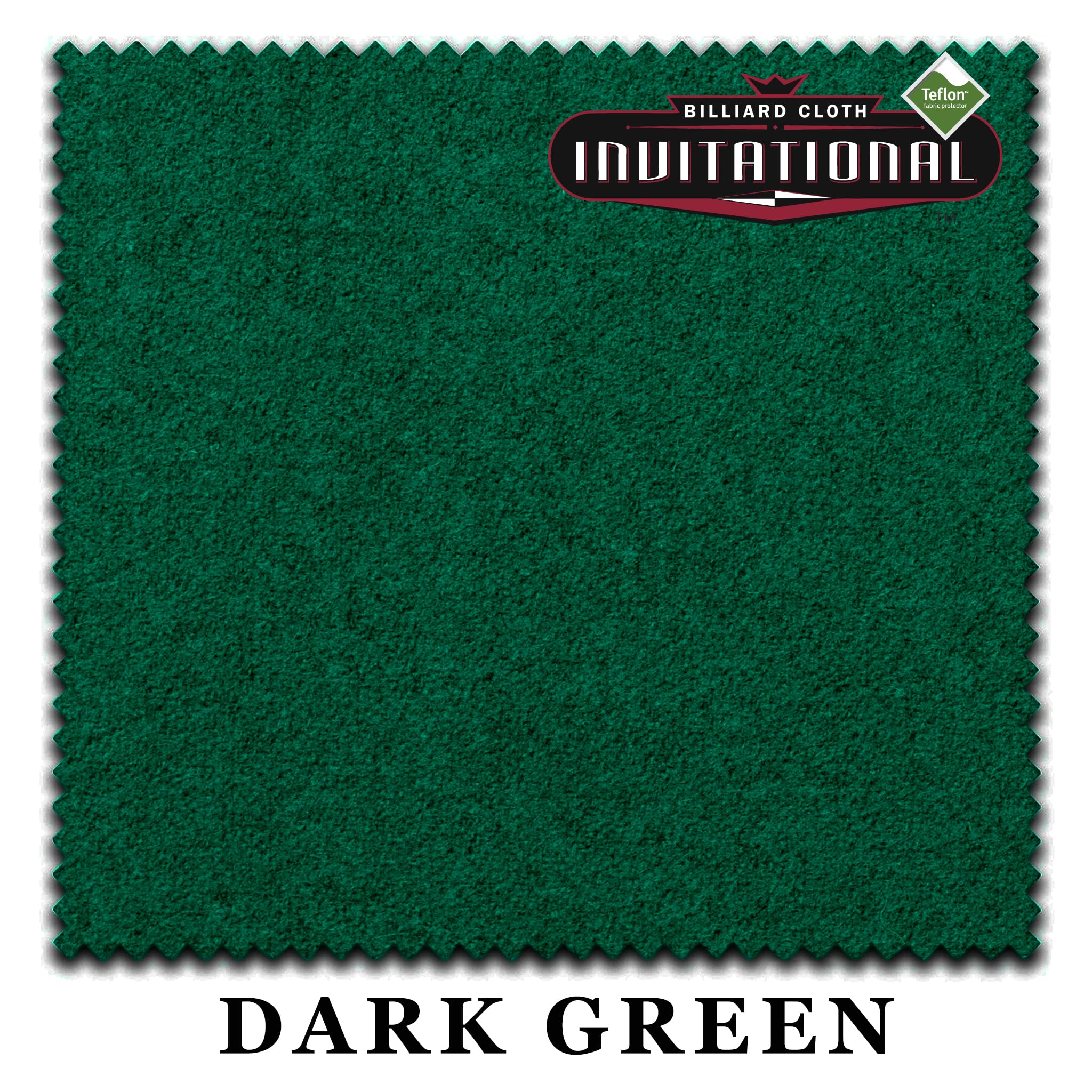 Championship Invitational Teflon Billiard Pool Table Felt Cloth – w/Spots – Pre-Cut Rails – Authorized Dealer (Dark Green, 8 ft Oversized)