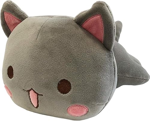 Miniatura 2 de ELAINREN Cuddle - Almohada de peluche suave para el cuerpo de gatito, grande, esponjosa, para dormir, decoración de regalo, gris, 25.6 pulgadas