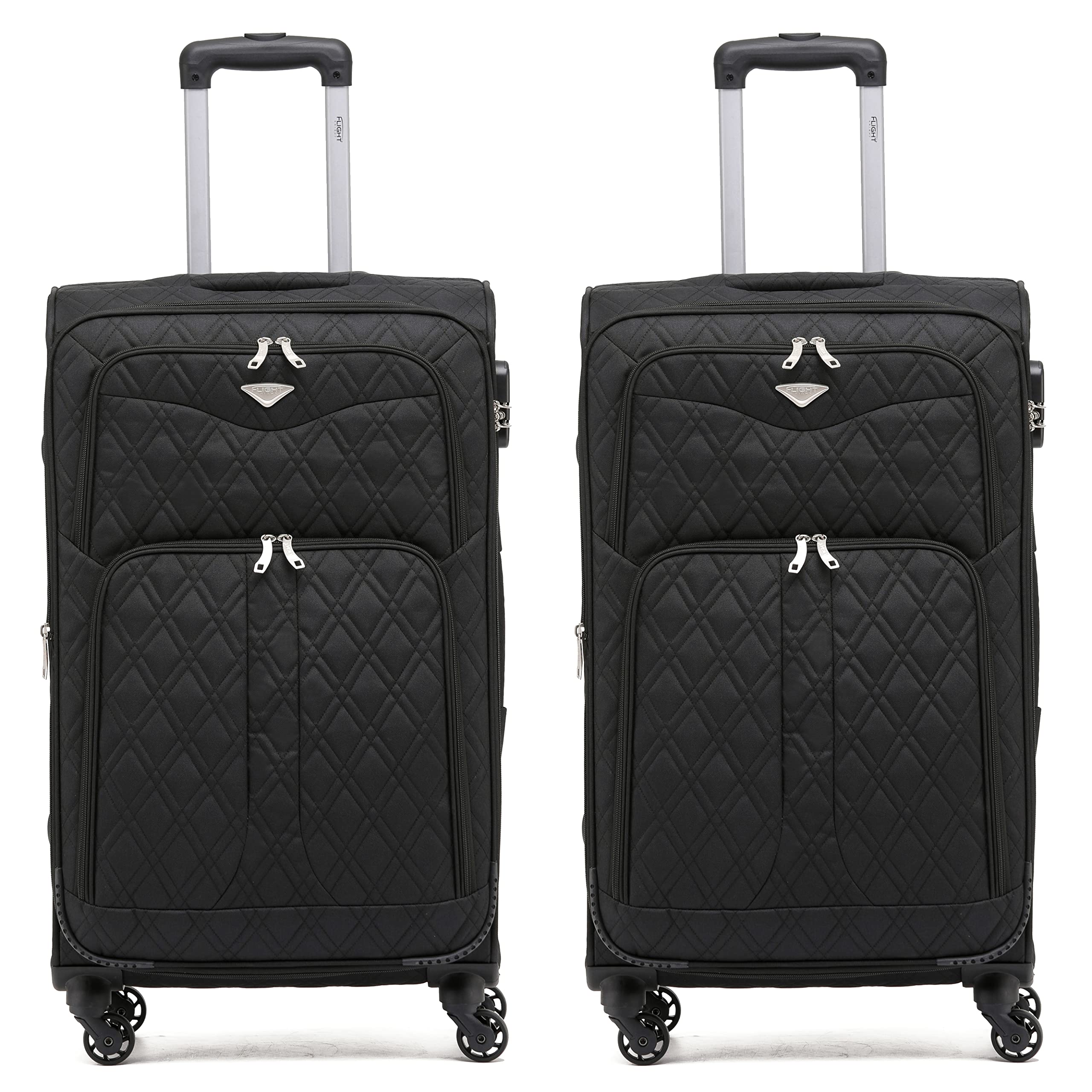 Flight Knight Lightweight 4 Wheel 800D Soft Case Suitcases Anti Crack Cabin & Hold Luggage Options Approved for Over 100 Airlines Including easyJet, BA & Many More! — view 104