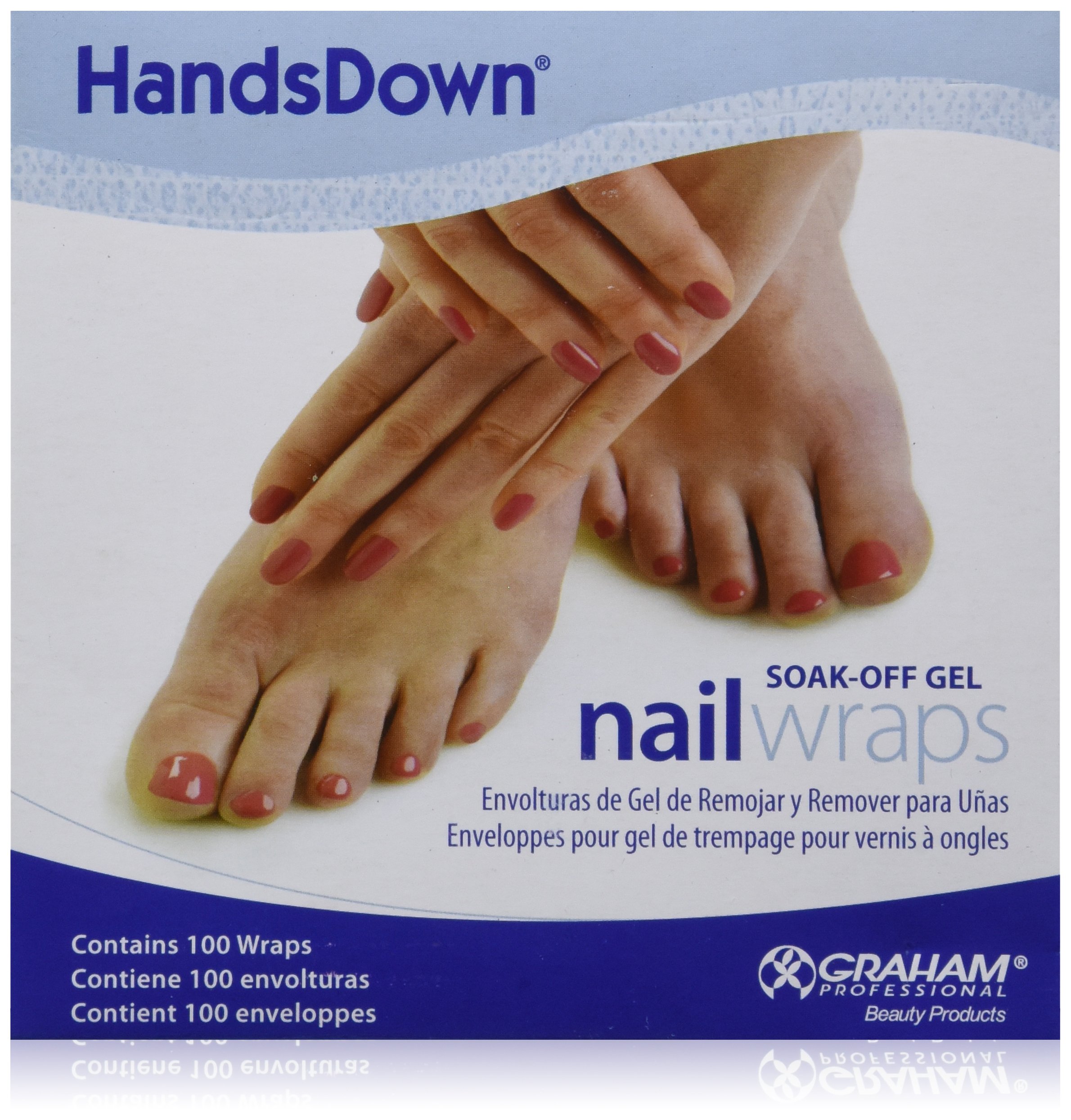 Graham Handsdown Soak-Off Gel Nail Wraps, 100 Count