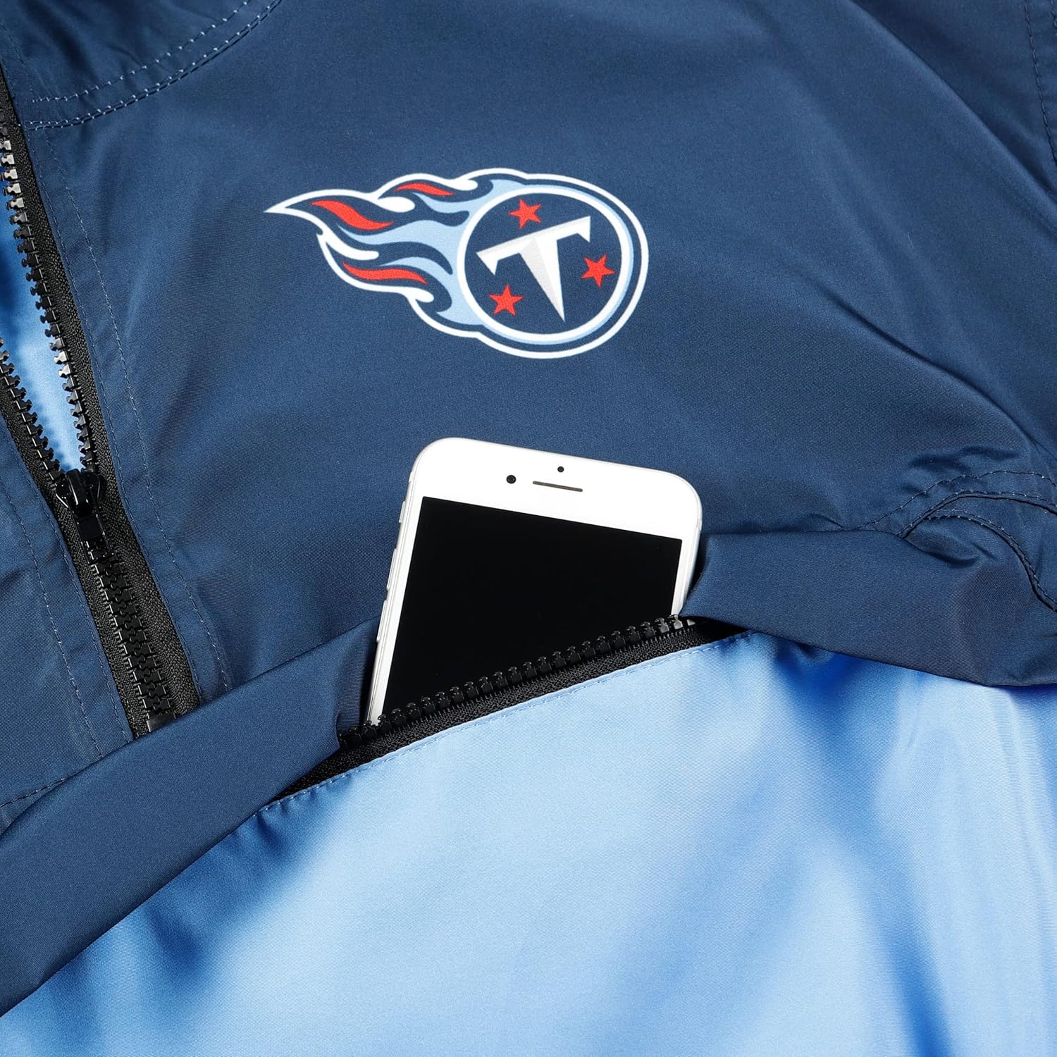 FOCO NFL womens Nfl Team Logo Ladies Winning Play Windbreaker - Image 3