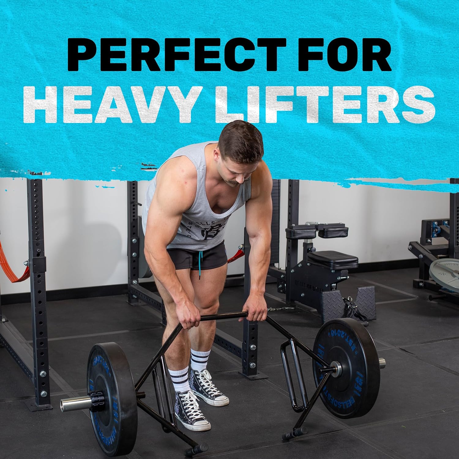 Bells of Steel Trap Bar, Open Ended Hex Bar Deadlift & Olympic Trapbar for Weight Lifting, Heavy Duty Hexagonal Dead Lift Bar with Rotating Sleeves, Built-in Jack, 700lb, for Commercial & Home Gym