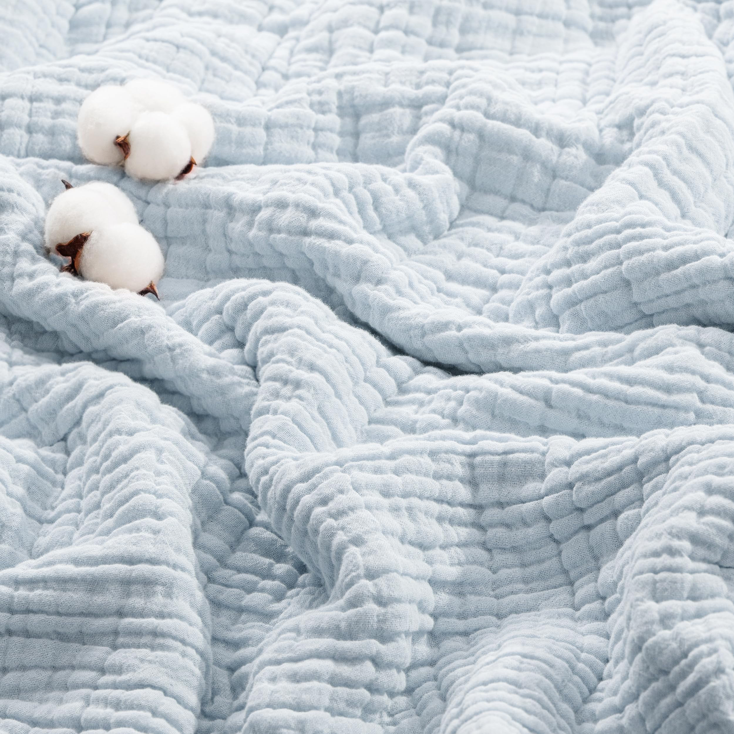 Exclusivo Mezcla 6-Layer 100% Cotton King Size Muslin Blanket, 230x270cm — image 1