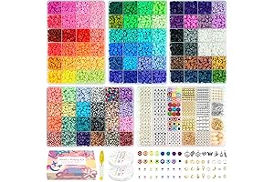 5 Boxes 12000 Clay Beads Kit for Jewelry Making