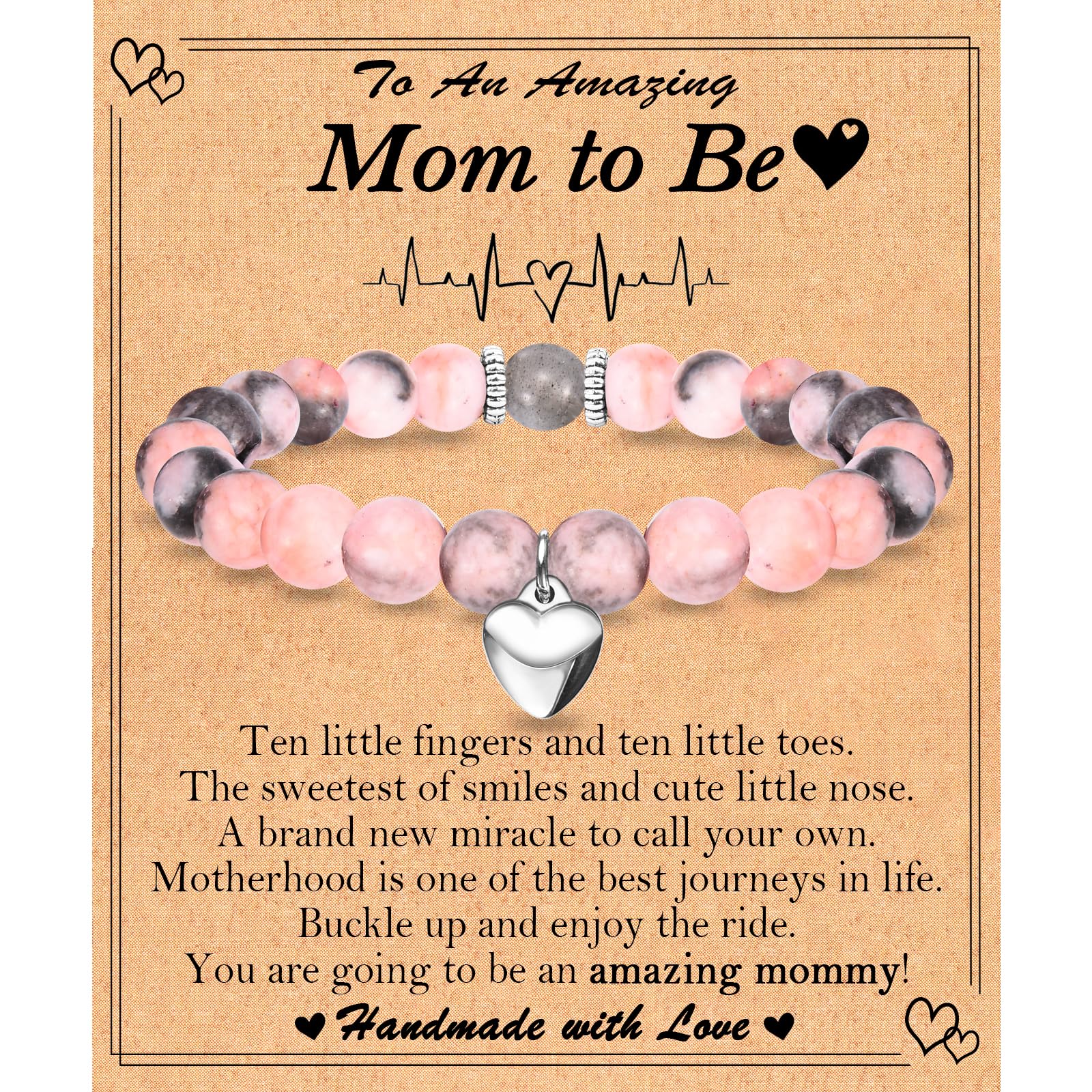 Gifts for Mom Wife Grandma New Mom to Be Bonus Mom Sister Dog Mom Aunt Stepmom Mother-in-Law Daughter Daughter-in-Law, Mothers Day Graduation Christmas Valentines Day Bracelet Gift for Women Her