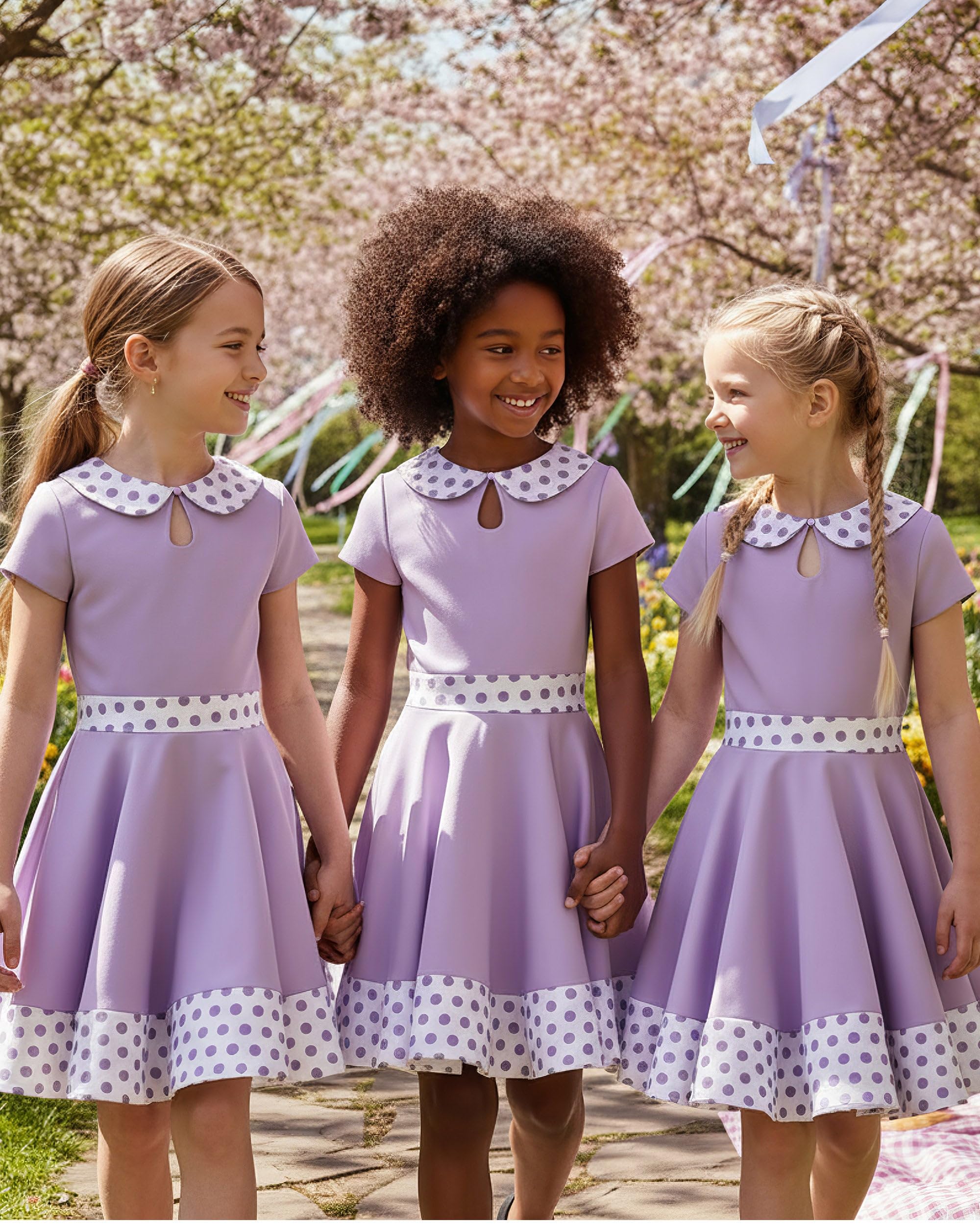 BlackButterfly Vestido Niña Zoey Cuello Peter Pan