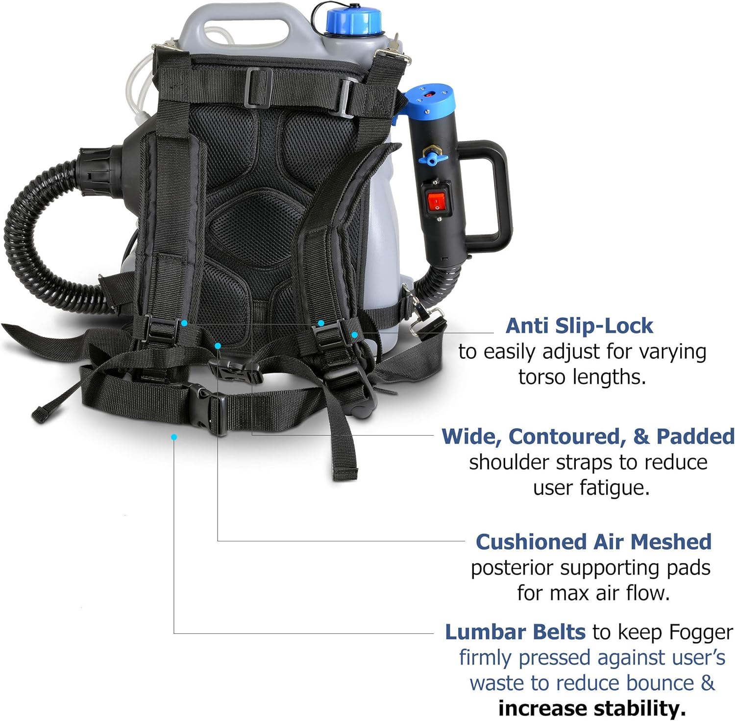 Buy AlphaWorks Backpack ULV Fogger Sprayer and Fuel Hose Reel 3/4 Inch x 65 Feet NBR [Bundle