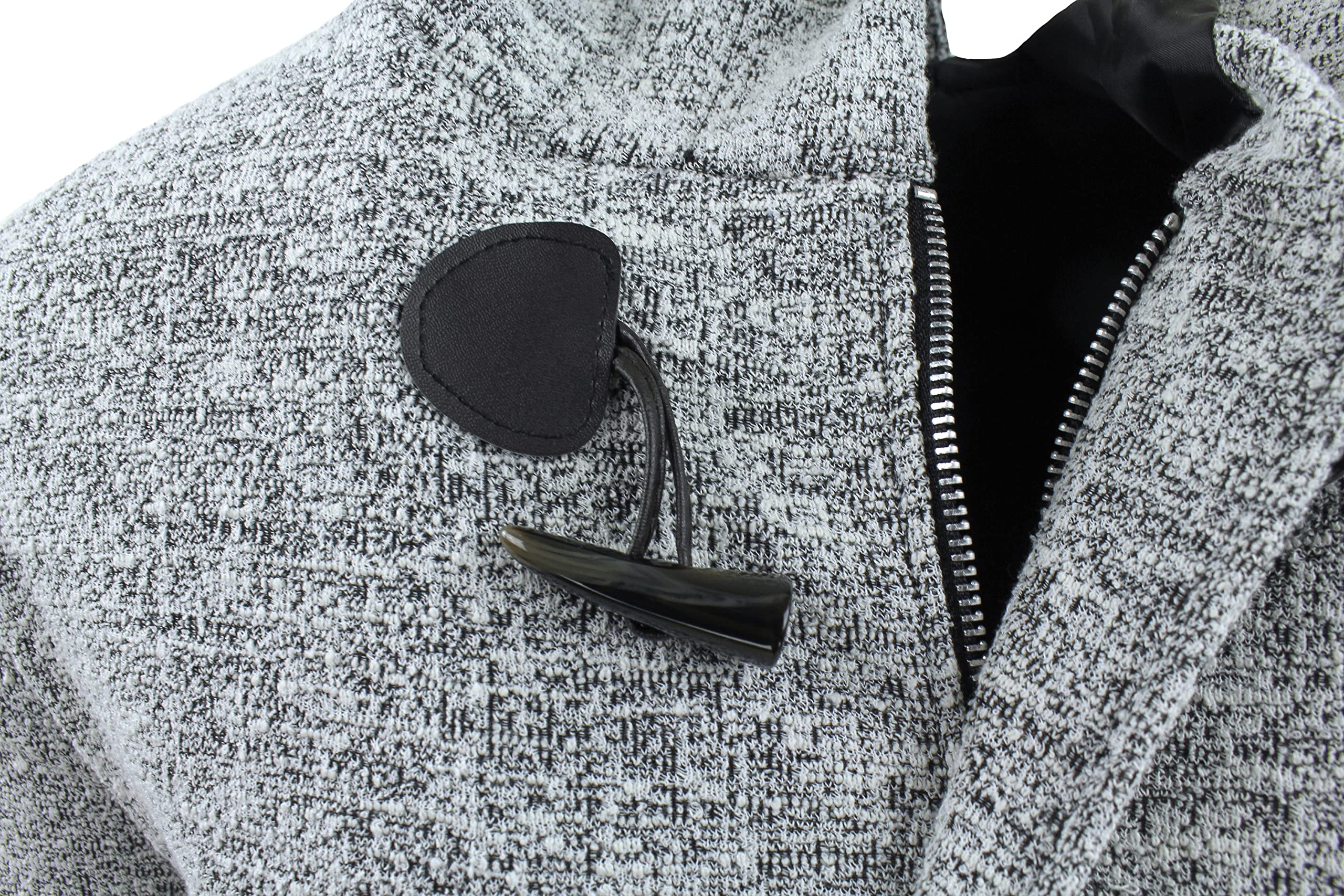 Evoga Giacca Montgomery uomo sartoriale Made in Italy elegante casual con cappuccio