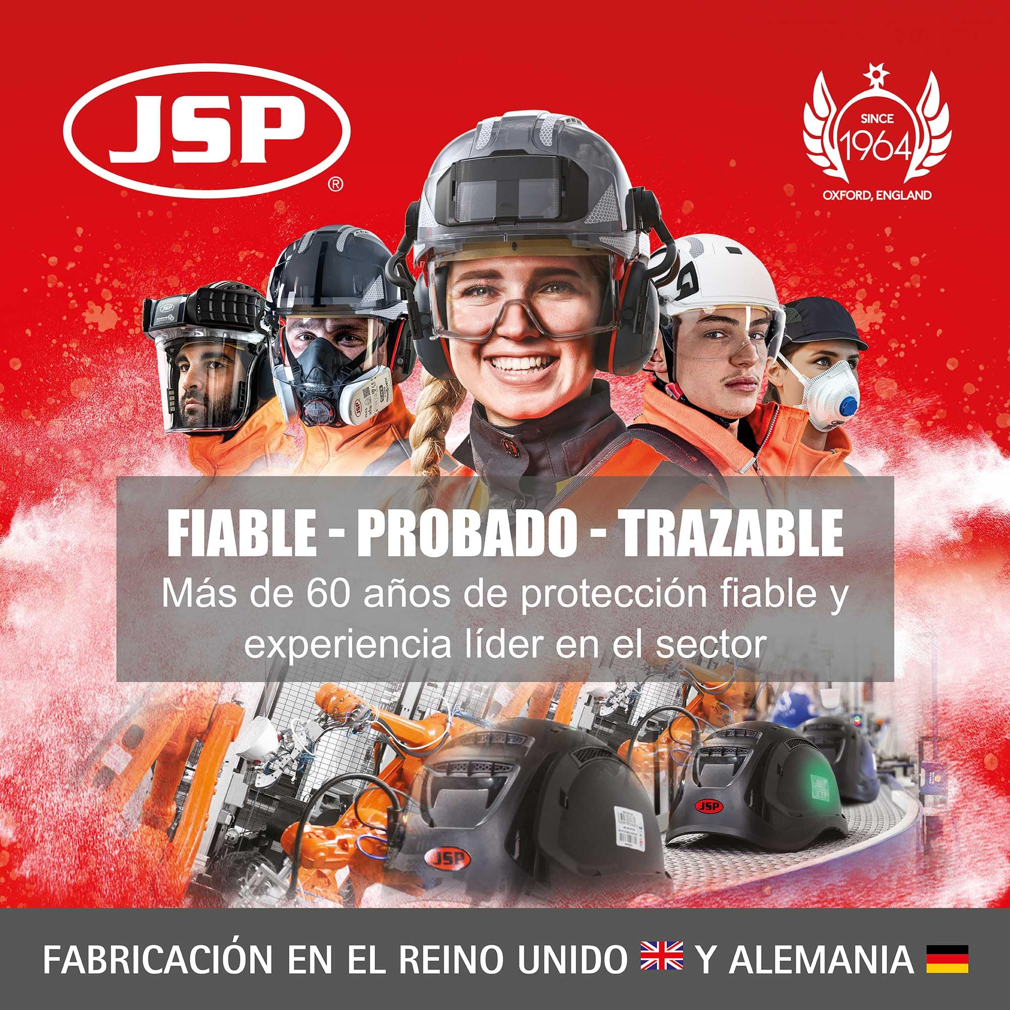 JSP FORCE 8 Semimáscara Respirador Reutilizable Filtros PressToCheck A2P3 | Protección pintura, disolventes, pesticidas, colas y polvo. Bricolaje e industria. UK. EN 140 & EN 14387.
