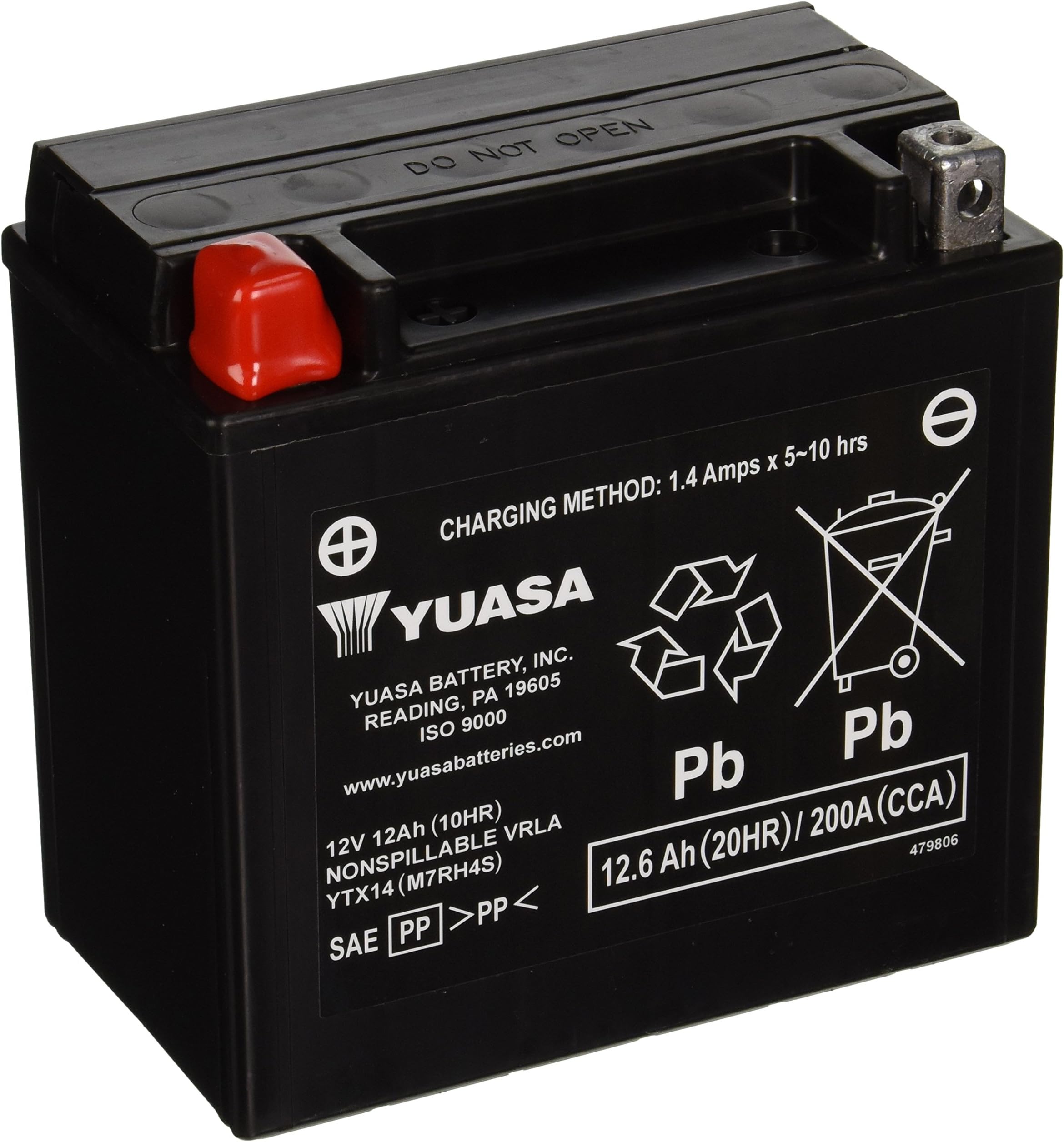 YUAM7RH4S YTX14 Factory Activated AGM Battery