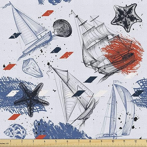 Miniatura 19 de Tela de panda Lunarable de The Yard, diseño de oso asiático con dibujos animados comiendo hojas y ramas, animal silvestre, tela decorativa para