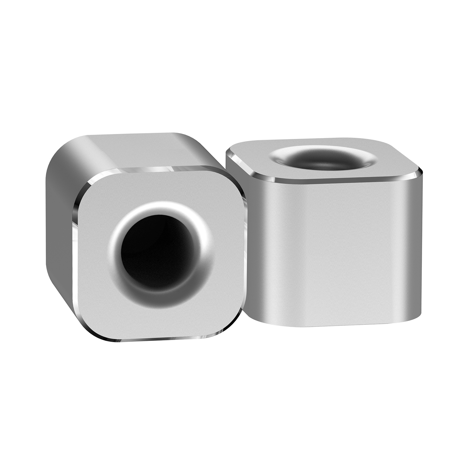 Linkidea 2-Pack Mini Toothbrush Holders - Aluminum Stand For Bathroom Vanity, Office Pen Holder (Silver)