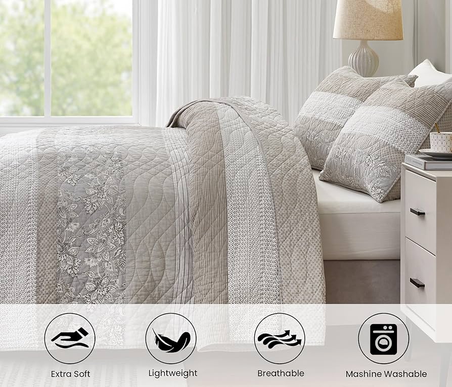 Amazon.com: Chezmoi Collection Robyn 3-Piece Neutral Taupe