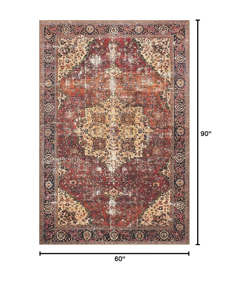 ラグ　LOREN 153×229 オレンジ　レッド　ブルー ラグ LOREN 153×229 オレンジ レッド ブルー