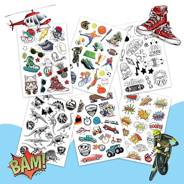 Foto 6 de 7 de 100 tatuajes para pegar - tatuajes infantiles para niños adolescentes - diseños para niños