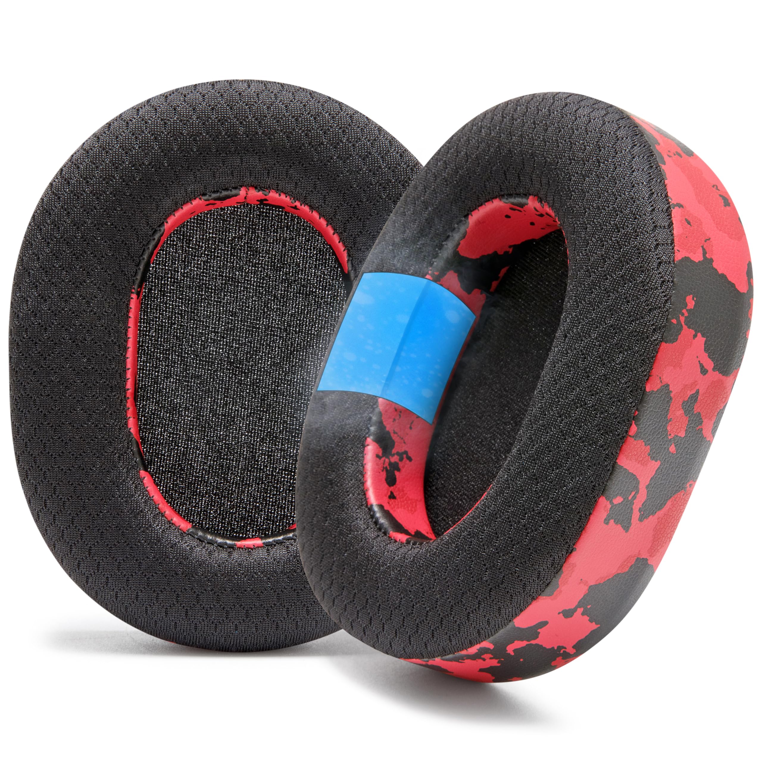 WC Freeze Blackshark V2 Pro 2023 - Cooling Gel Earpads by Wicked Cushions Only (Does not fit Old Blackshark V2 Pro) - Boost Comfort, Thickness, & Sound Isolation for Epic Gaming | Red Camo