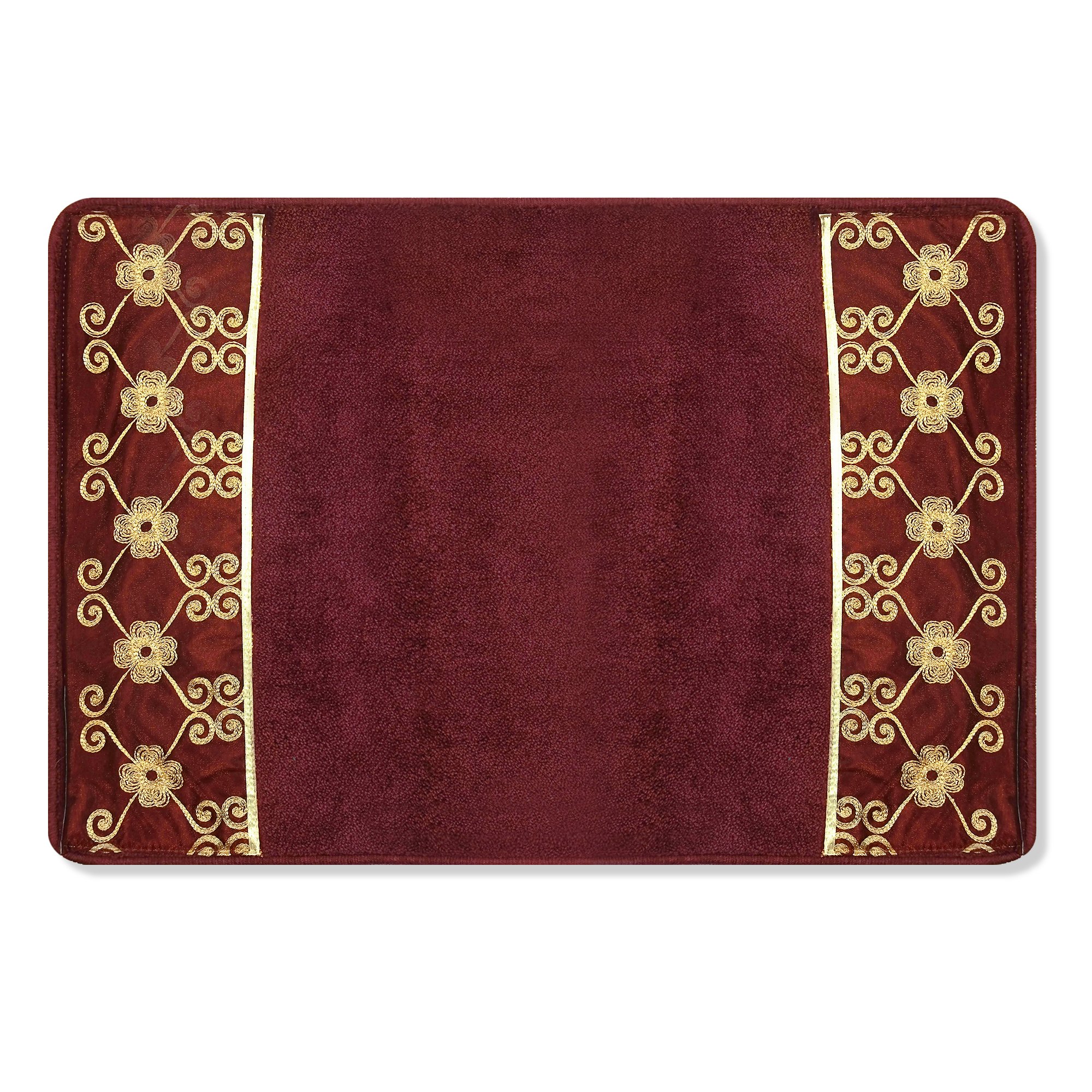 Zahari Home Elegant Rose Classic Bathroom Rug Modern Bath Rug Luxury Contemporary Decor Beautiful Shower Mat Unique Design Stylish Bathroom Runner Rug Bath Shower Tub Décor — image 1