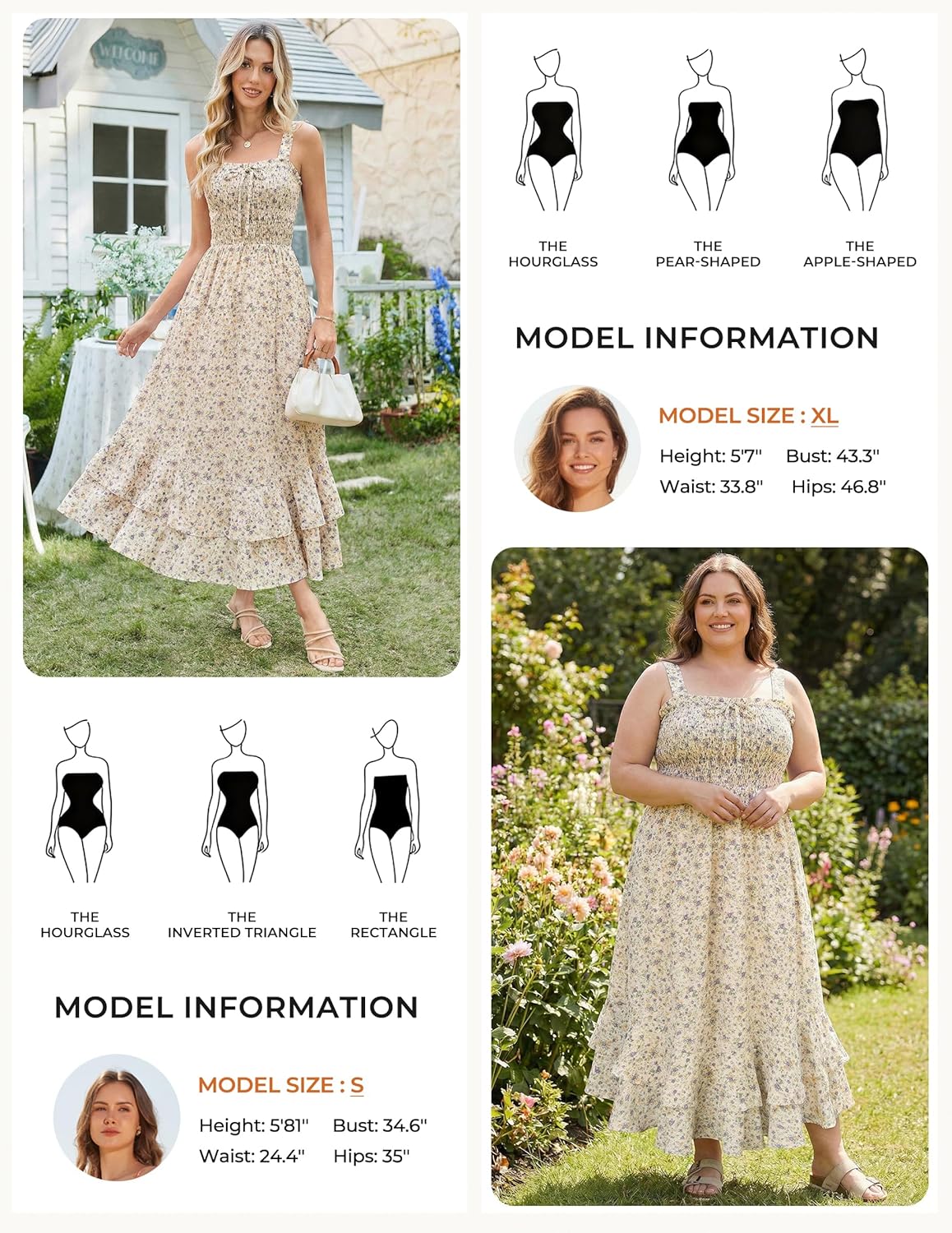 GRACE KARIN Women's 2025 Summer Floral Boho Dress Square Neck Strapped Swing A Line Sundress Beach Long Maxi Outfits - Image 4