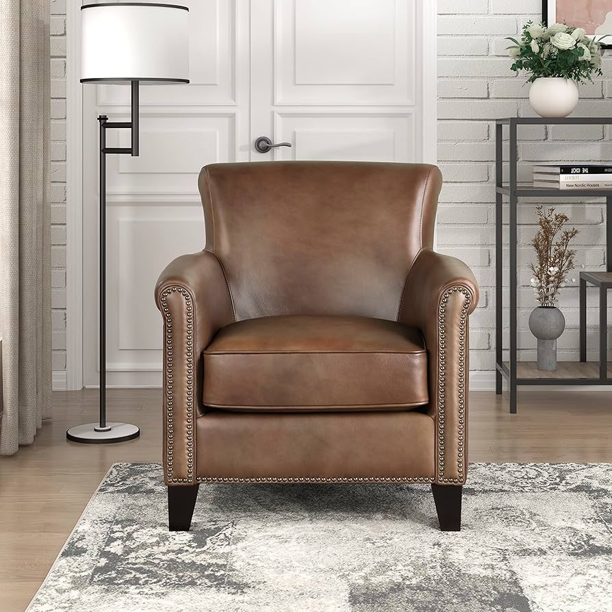 Amazon.com: Lexicon 100% Top Grain Genuine Leather Chair