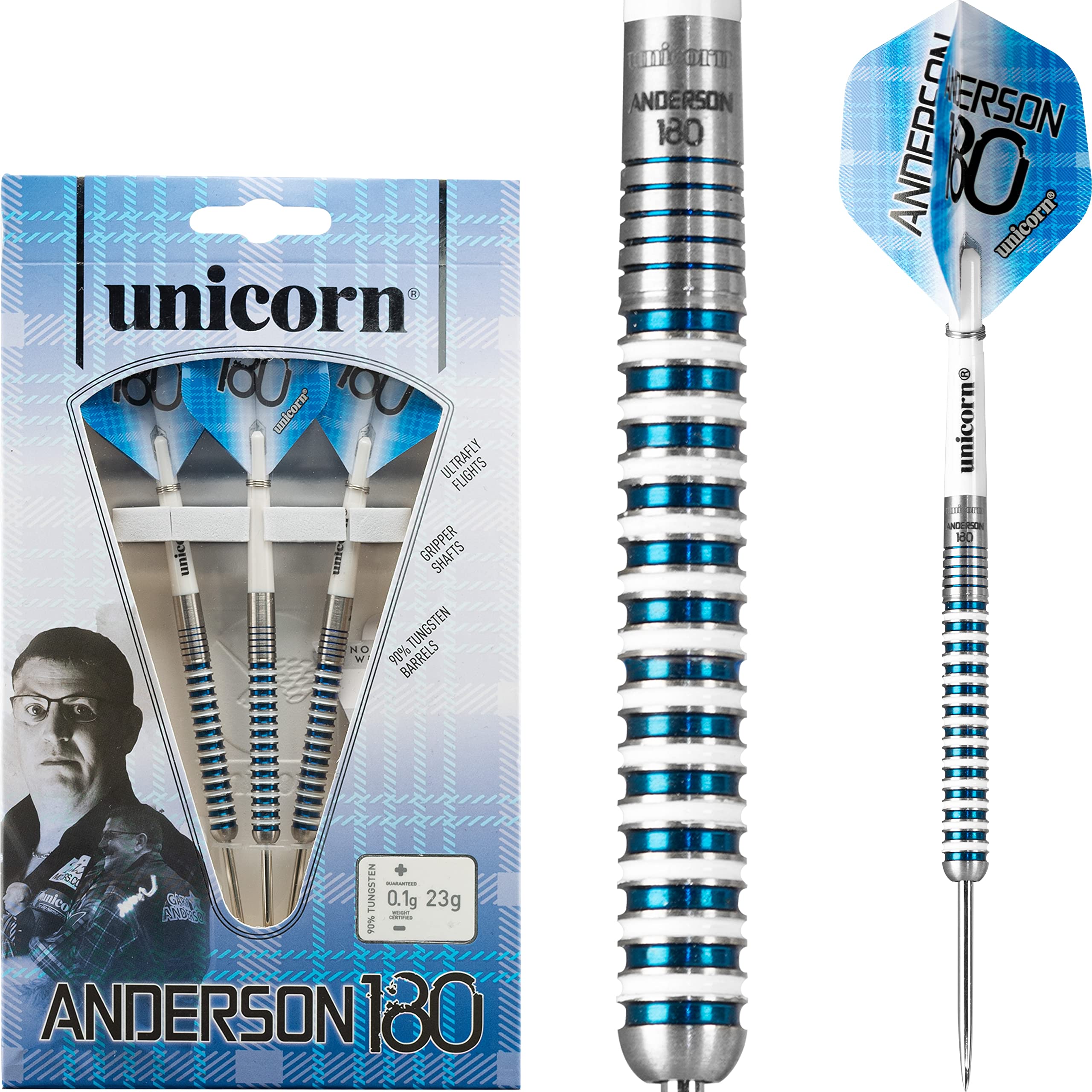 Unicorn - Gary Anderson 180 - Steeldart : Amazon.de: Sport