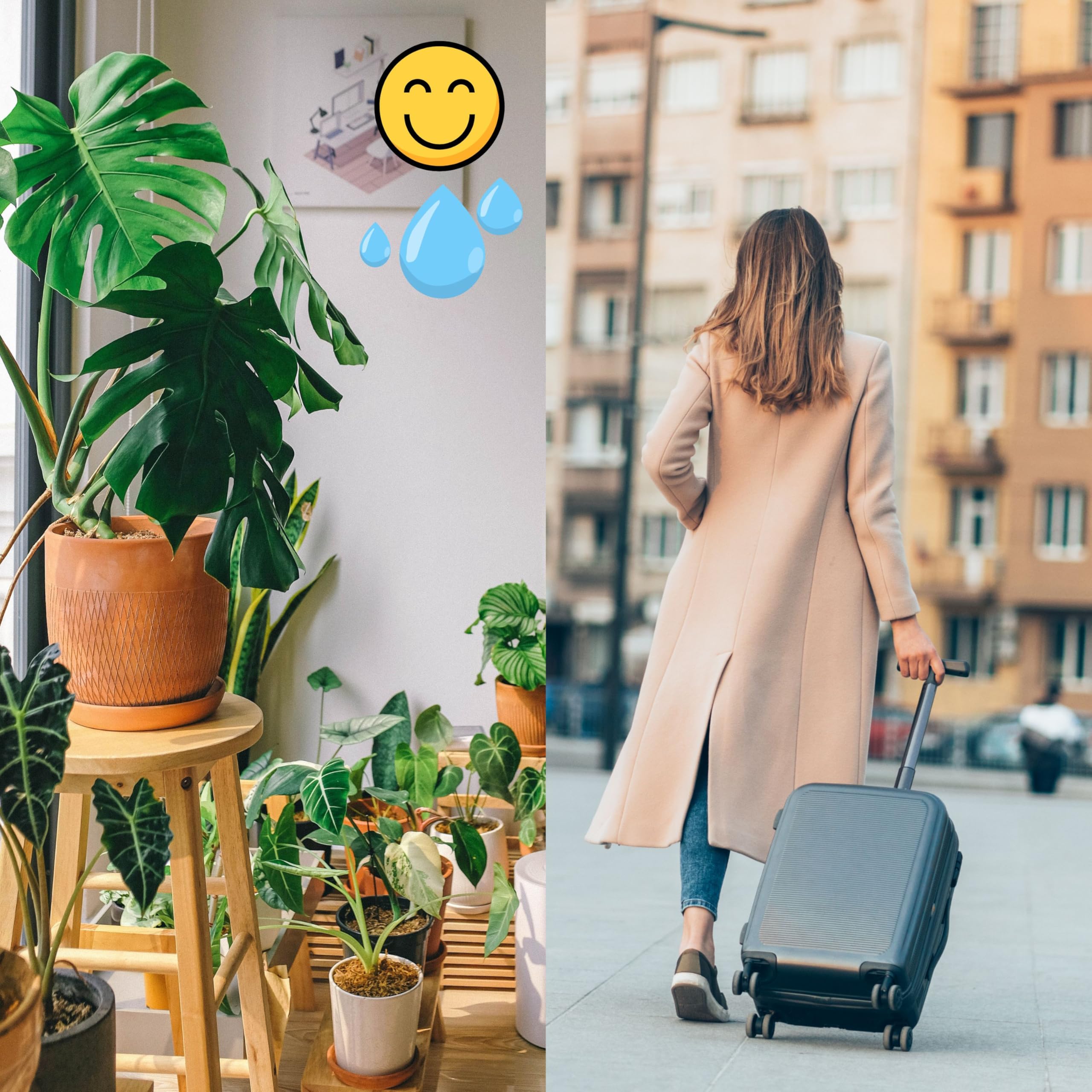 système d'irrigation plante d'intérieur avec mèche d'auto-arrosage arrosage automatique plante intérieur vacances système d'irrigation intérieur invisible arrosage par le bas pour plantes (10)