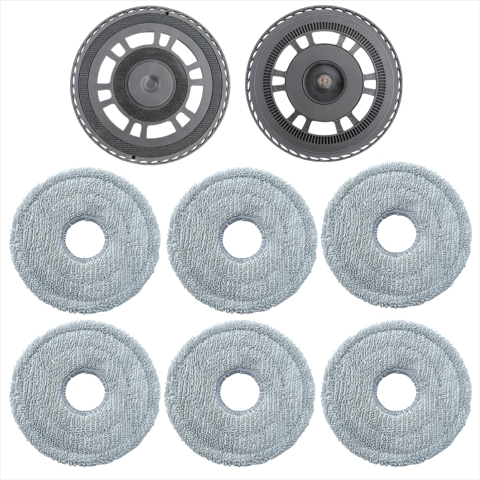 Paquete de 8 accesorios para portamopas Dreame X30 Ultra, X40 Ultra, L20, L10s Ultra Gen 2, L10s Pro Ultra Heat, L30 Ultra, L40 Ultra, con paños de repuesto para aspiradora robot.