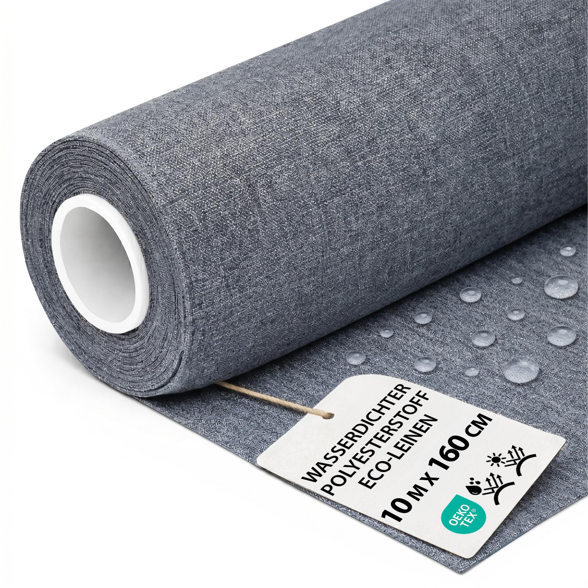 Tkanina Poliester ECO-LEN Jeans Przecierany (kolor 15A) 10m.b.