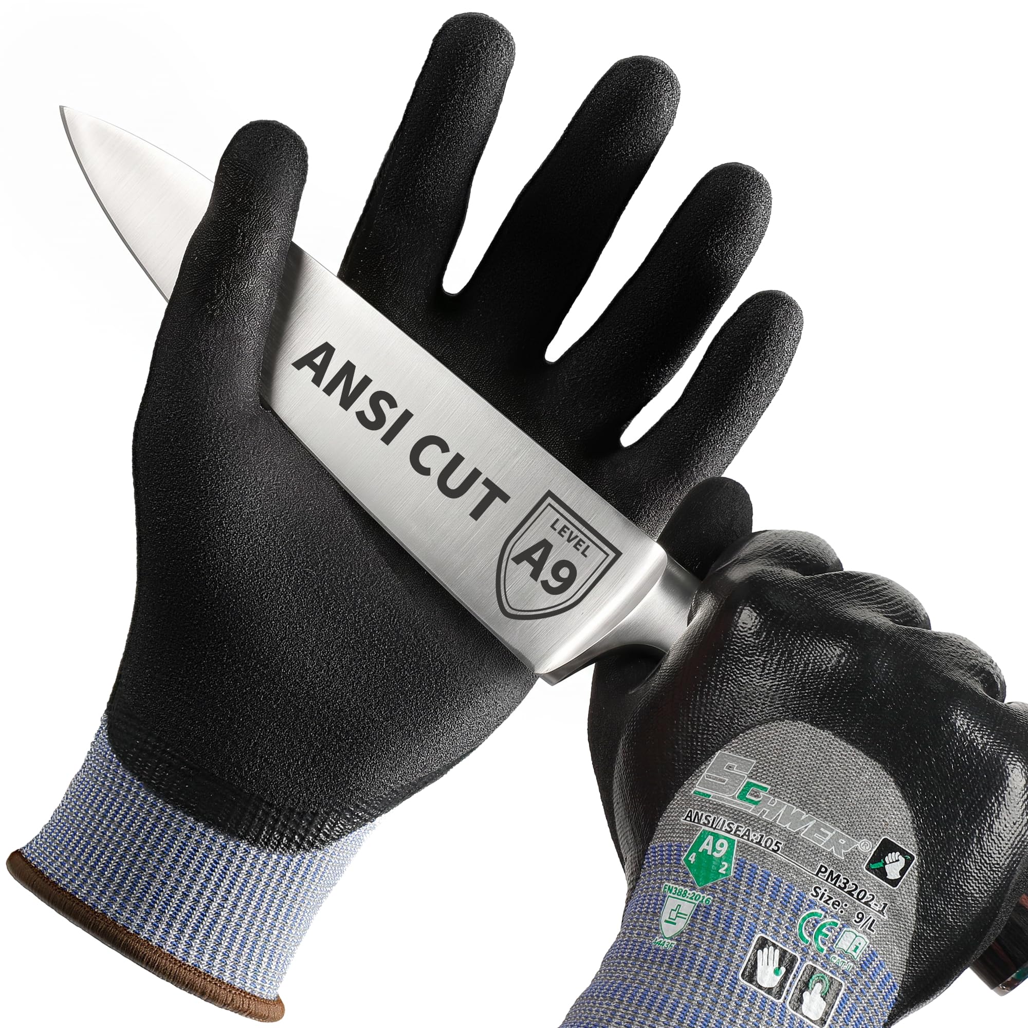 Schwer A9 Cut Resistant Work Gloves