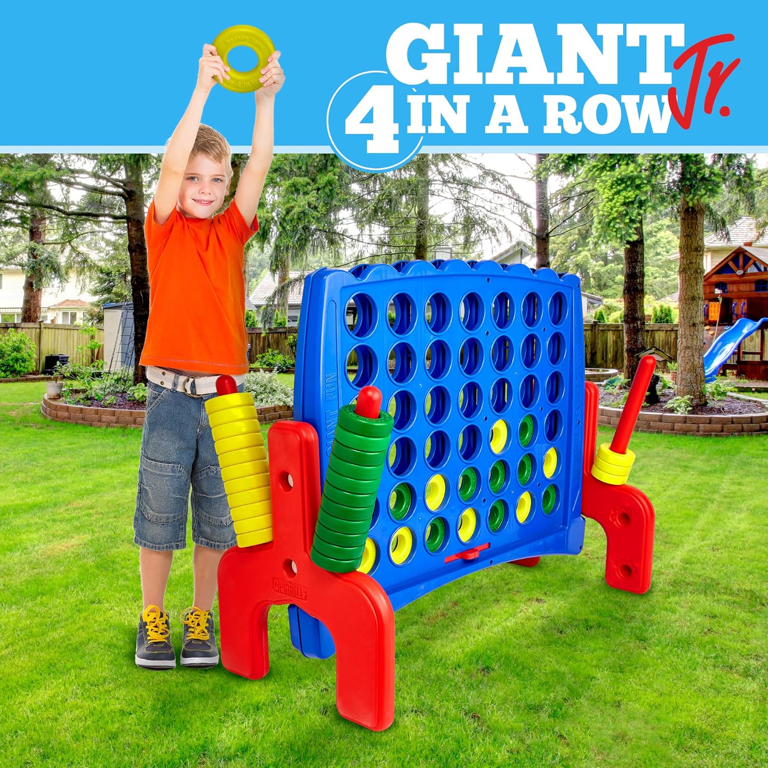 New Product Giant 4 to Score in a Row with Storage Carry Bag Included - Almost 3'-Ft High - Large for Indoor and Outdoor: Any Weather Connect Game for Family Fun - Quick to Assemble Big Sale Giant 4 to Score in a Row with Storage Carry Bag Included - Almost 3'-Ft High - Large for Indoor and Outdoor: Any Weather Connect Game for Family Fun - Quick to Assemble