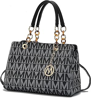 MKF Collection Crossbody Satchel Tote Handbag for Women, Shoulder Bag Strap – PU Leather Pocketbook – Top Handle Woman Purse