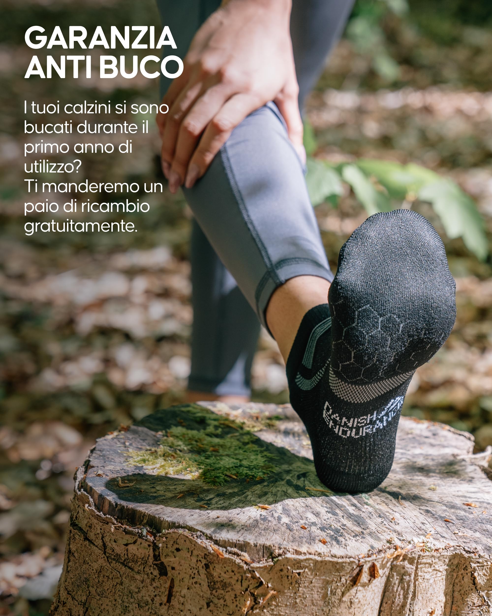 DANISH ENDURANCE Calzini Corti da Corsa, Anti-Vescica, Calze Sportive da Running Estive, per Uomo e Donna, 3 Paia