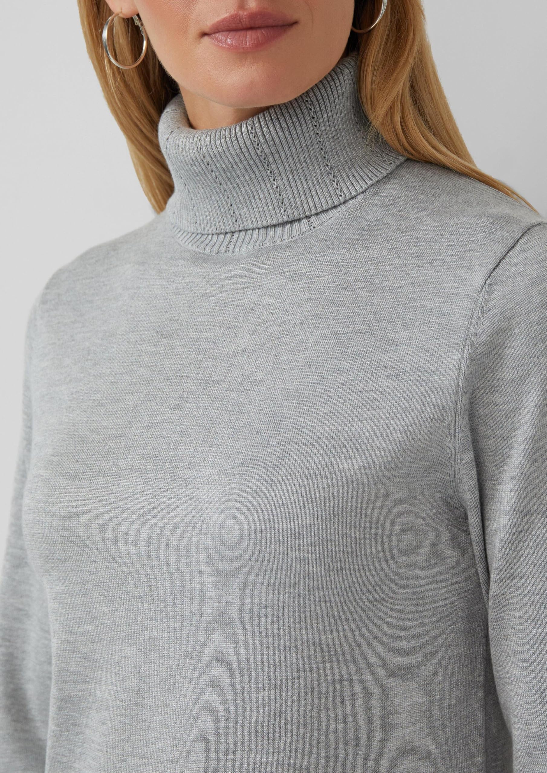 s.Oliver Slim-Fit-Pullover mit Ajour-Details