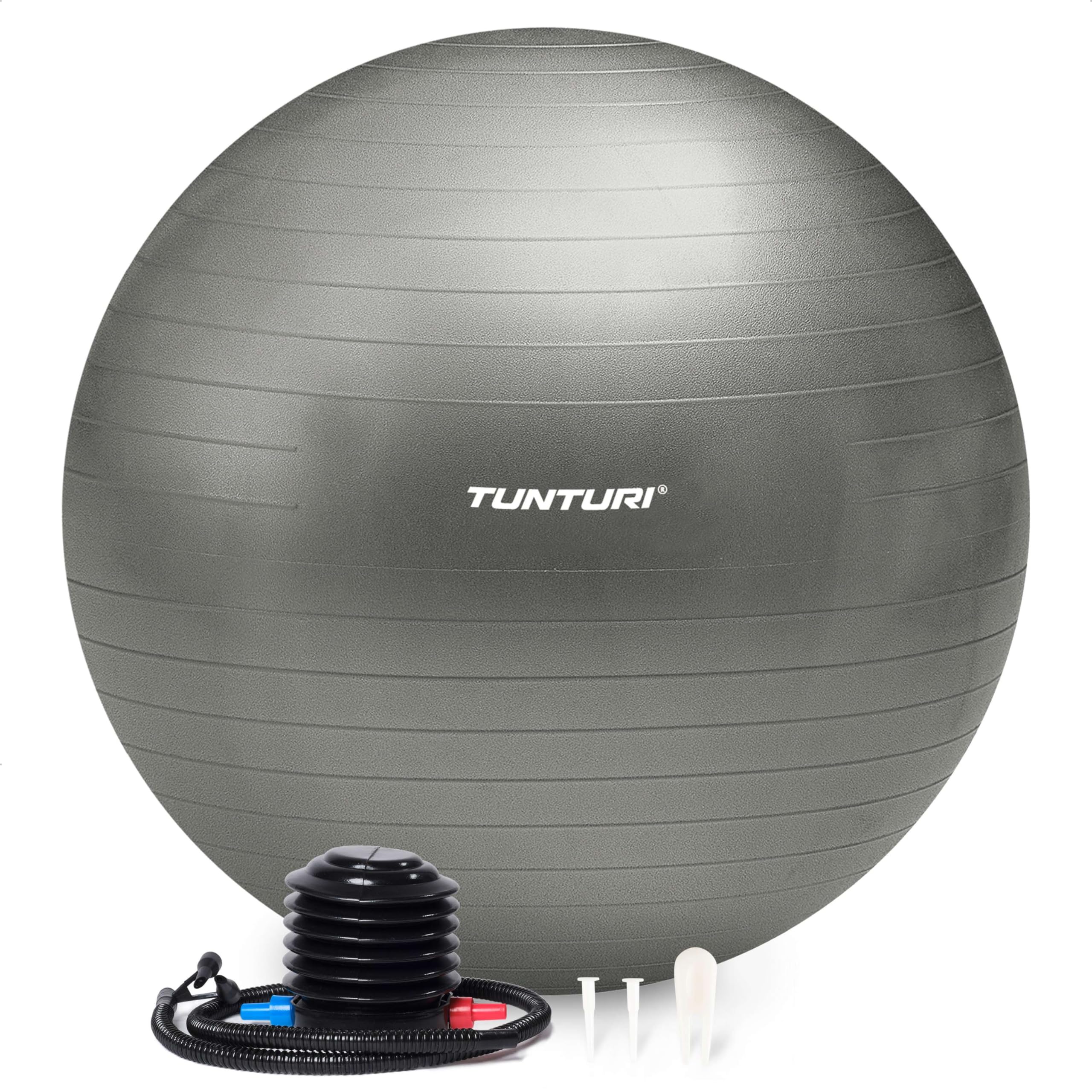 Tunturi Piłka gimnastyczna, 55 cm, 65 cm, 75 cm, 90 cm, piłka do fitnessu, do jogi, pilatesu, do domu, biura
